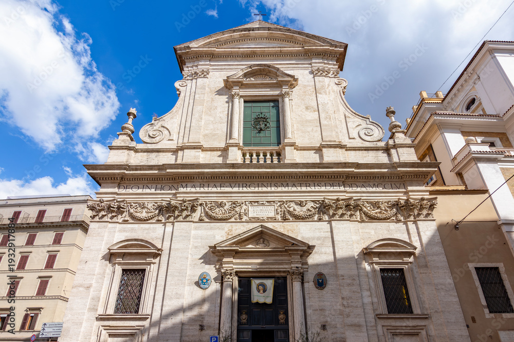 Obraz premium Santa Maria in Via church in Rome, Italy