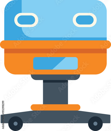 Medical incubator icon supporting newborn babies in hospital neonatology ward