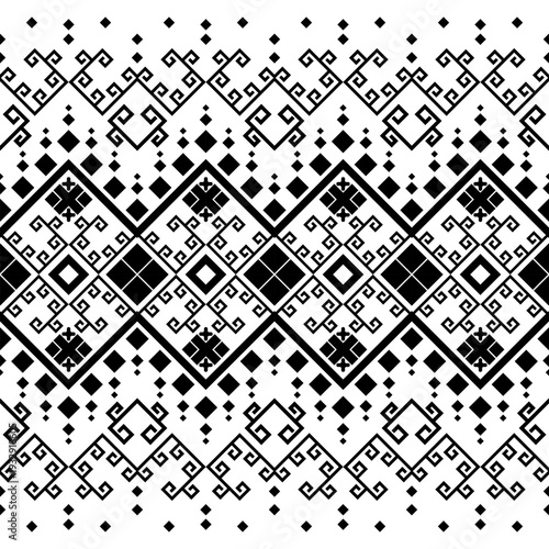 Ethnic boho seamless pattern. Traditional ornament. Tribal pattern. Folk motif. Can be used for wallpaper, textile, wrapping, web page background.