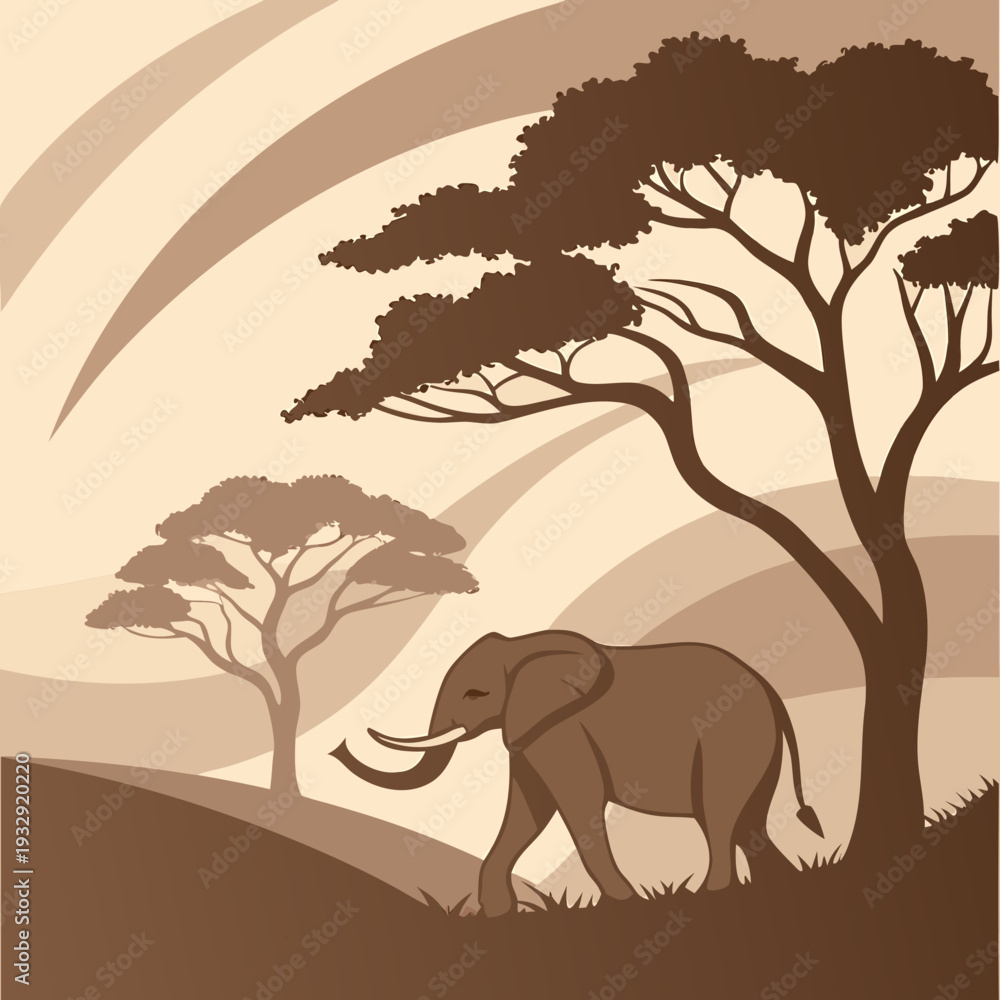 Fototapeta premium elephant in jungle