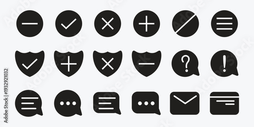 Essential Solid UI Interface Icons for Dashboard and Navigation