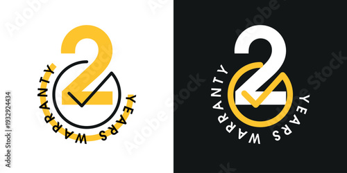 2 Years Warranty Badge for Product Quality Guarantee.