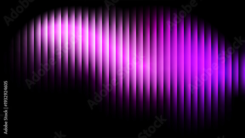 Vibrant abstract fractal glass effect background featuring a spectrum of vertical stripes with ribbed pattern, smooth gradient of pink purple colors, Vector graphic elements for modern design.