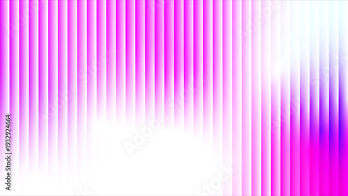 Vibrant abstract fractal glass effect background featuring a spectrum of vertical stripes with ribbed pattern, smooth gradient of pink white colors, Vector graphic elements for modern design.