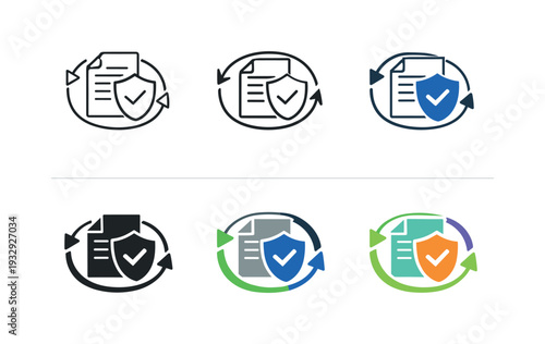 Enterprise continuity planning symbol expressing preparedness, risk management, and sustained workflow through a protected