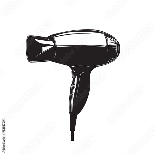 hair dryer isolated on white