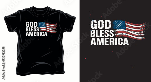 God Bless America T-shirt design