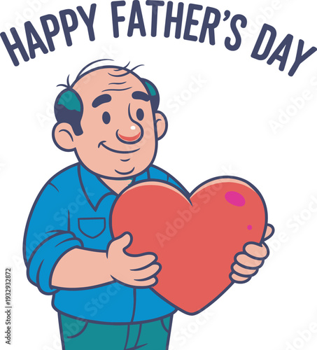 Happy fathers day celebration with heartfelt love and gift