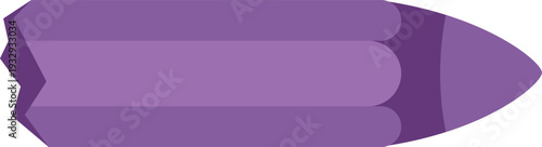 Purple pencil with a blunt tip and a broken end, perfect for various design projects