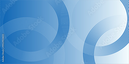 Soft blue abstract background with gradient light effects and circular line elements. eps 10