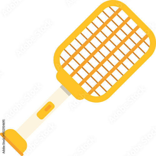 Modern yellow electric bug zapper racket designed for efficient indoor insect elimination