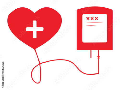 Blood donation Element Victor Art Illustrations