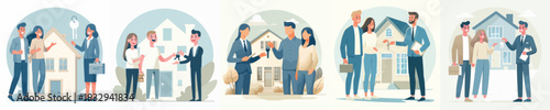 Vector of Buying First Home