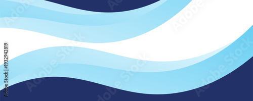 Abstract Blue Wave Header Background with Modern Corporate Curve Design