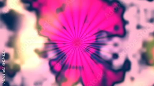 Abstract Psychedelic Pink and Blue Swirl Background.