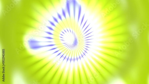 Abstract Psychedelic Swirl Background with Lime Green and Purple Hues.