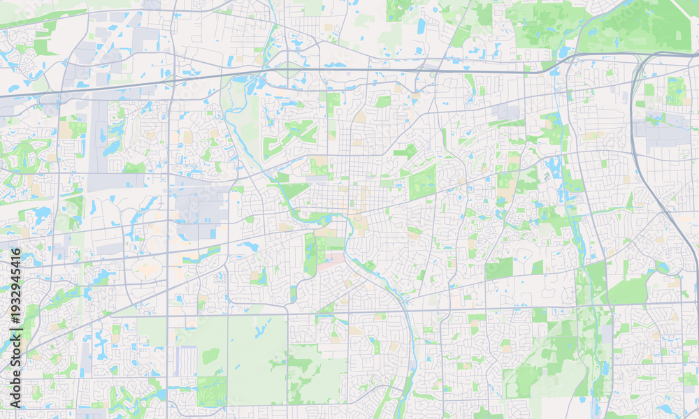 Obraz premium Naperville Illinois map