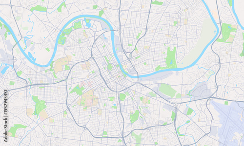 Nashville Tennessee map