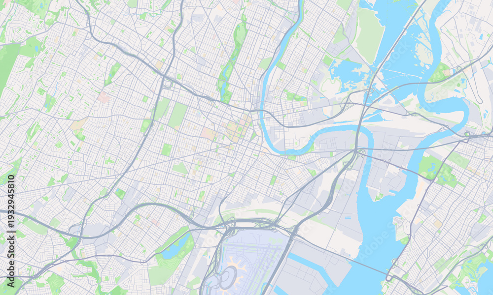 Obraz premium Newark New Jersey map