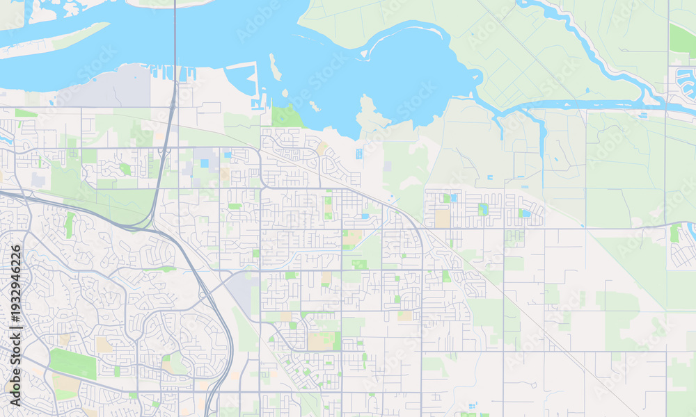 Naklejka premium Oakley California map