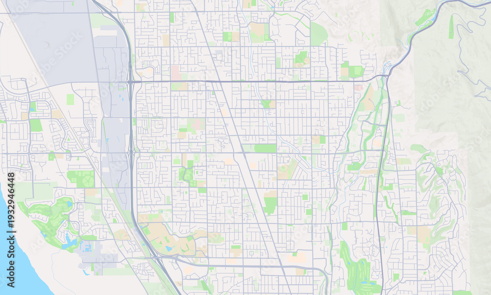 Naklejka premium Orem Utah map