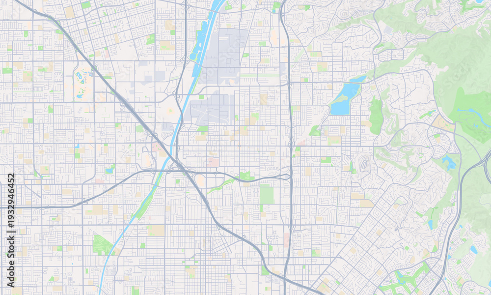 Naklejka premium Orange California map