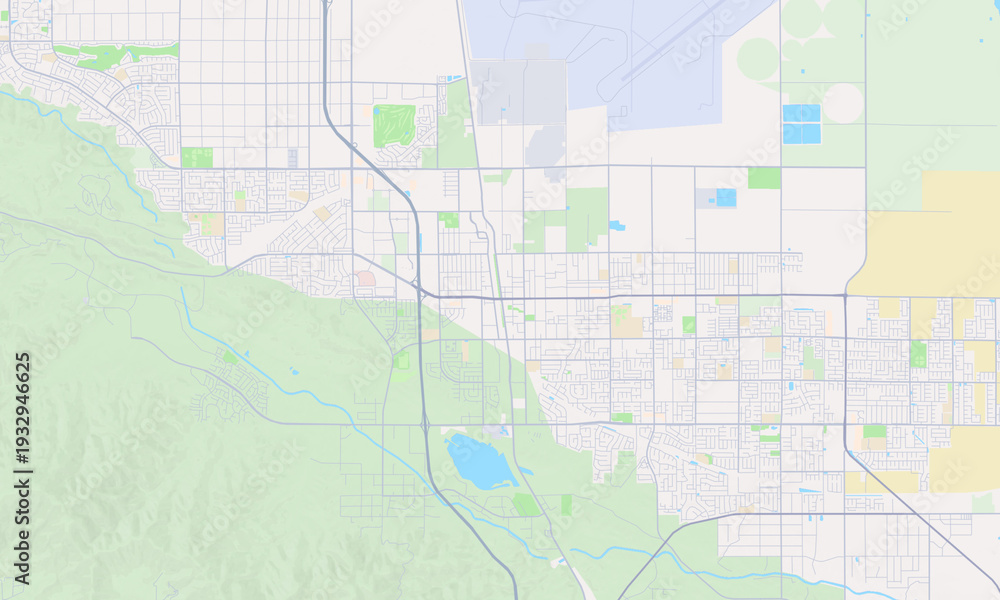 Obraz premium Palmdale California map
