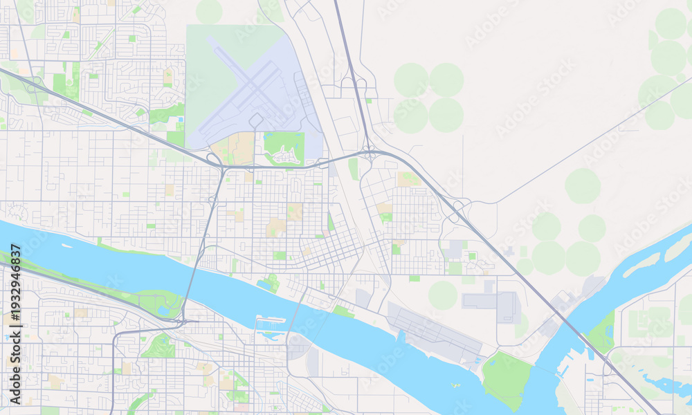 Obraz premium Pasco Washington map