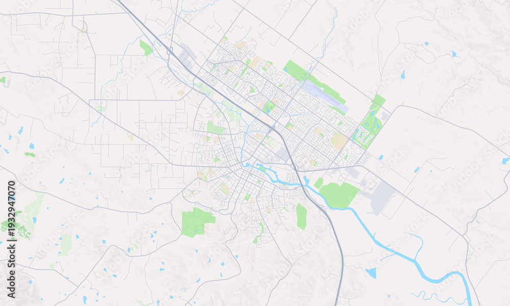 Fototapeta premium Petaluma California map