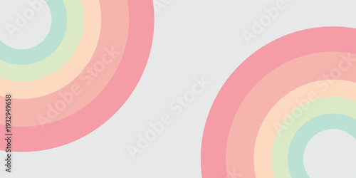 Abstract background of rainbow groovy Wavy Lines design in 1970s Retro Hippie style. vektor illustration