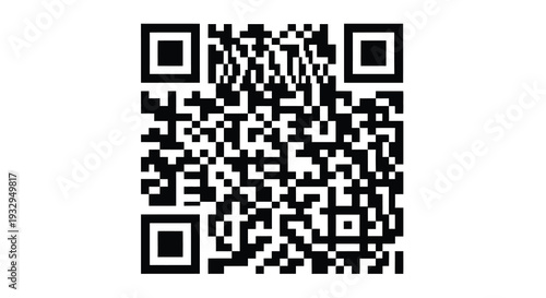 Two distinct square quick response codes are prominently displayed against a stark white background a digital silhouette high quality