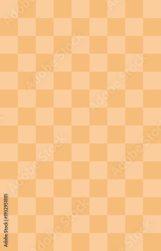 シンプルネオレトロ和風パターン＆放射ポスター背景シリーズ オレンジ市松背景