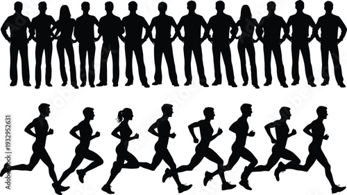 To boost your SEO on Adobe Stock, I’ve crafted a title that highlights the contrast between the static and active groups, along with a comprehensive list of categorized keywords.