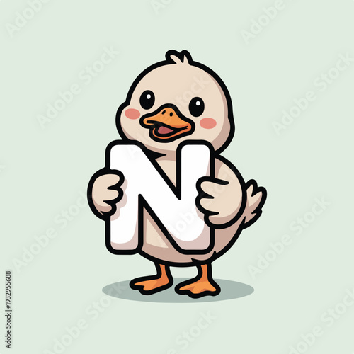 Funny smiling cartoon chicken character illustration for kids