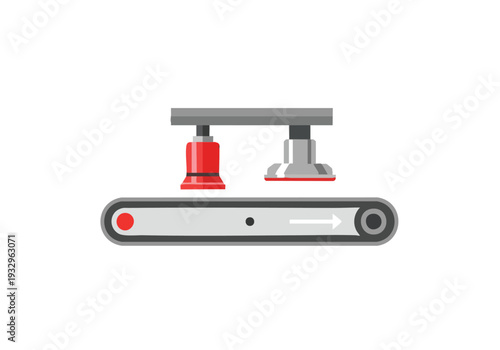 Automated conveyor belt system with robotic suction cups for product handling and assembly line processes