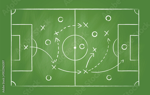 Hand draw strategy game, American football tactics, sketched gruge black marker, isolated on white backgroud, clipping path, design elements