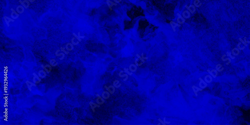 Dark abstract background with blue grunge effect background. blue velvet grunge texture fantasy smooth watercolor painted art design. Dark elegant Royal blue shades aquarelle paint	