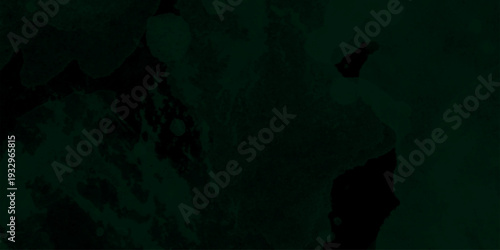 Abstract sea green watercolor hand painted art victor illustration. Dark green painted smoky textured teal color powder explosion. Steam explosion green smoke or fog isolated on black background.