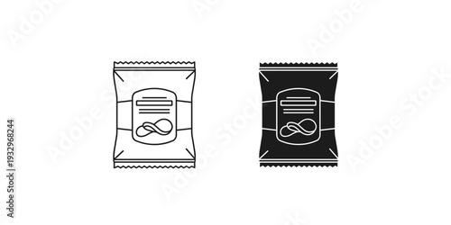 Two sealed packets of instant food or beverage mixes displayed side by side.