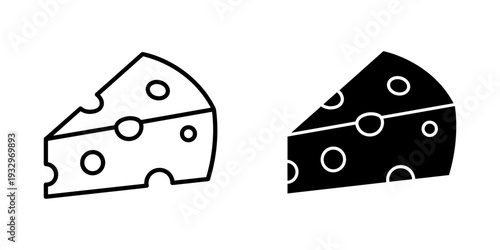 Comparison of two distinct slices of cheddar cheese with different visual textures