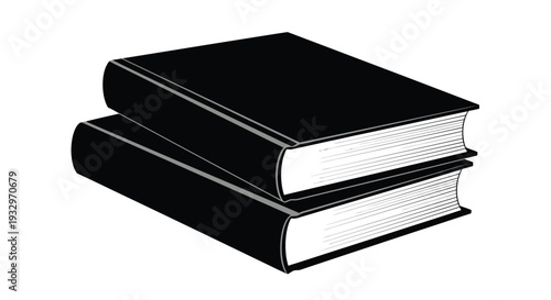 A stark visual of stacked books presented in a bold monochromatic style creating a striking silhouette high quality professional