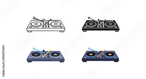Turntable Mixer DJ Equipment Music Production