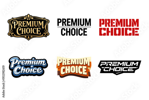 Premium choice logo designs in various artistic styles