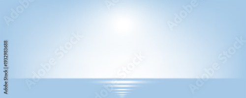 Blue studio room. Limbo light background. Abstract 3d backdrop for product presentation. Minimal wall scene. Showcase, promotion display. vector Eps 10