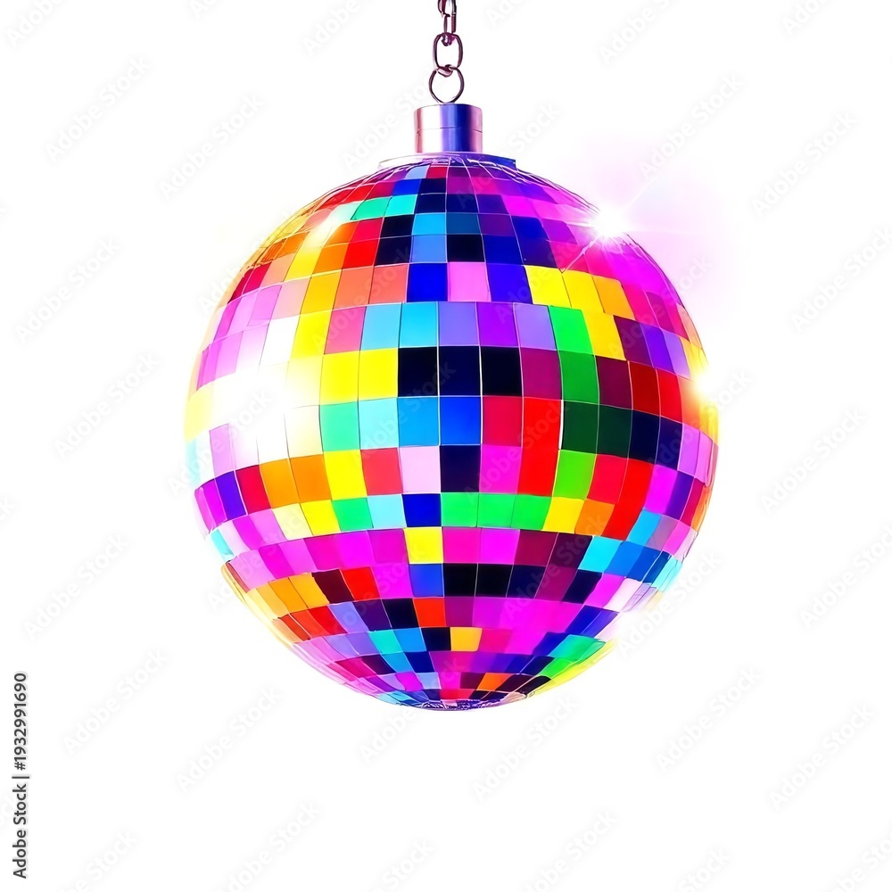 Obraz premium disco ball with disco lights