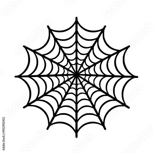 Stunning spider web illustration for Halloween designs
