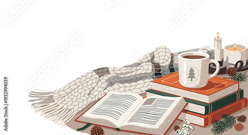 Winter Reading Setup Illustration