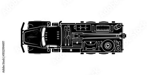 Detailed cutaway view of a car's internal mechanics