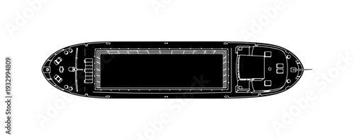 Modern yacht deck layout design for luxury sailing experience