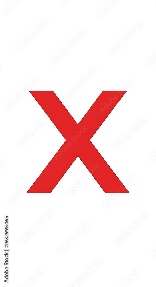 Obraz premium Red Cross Symbol on White Background.